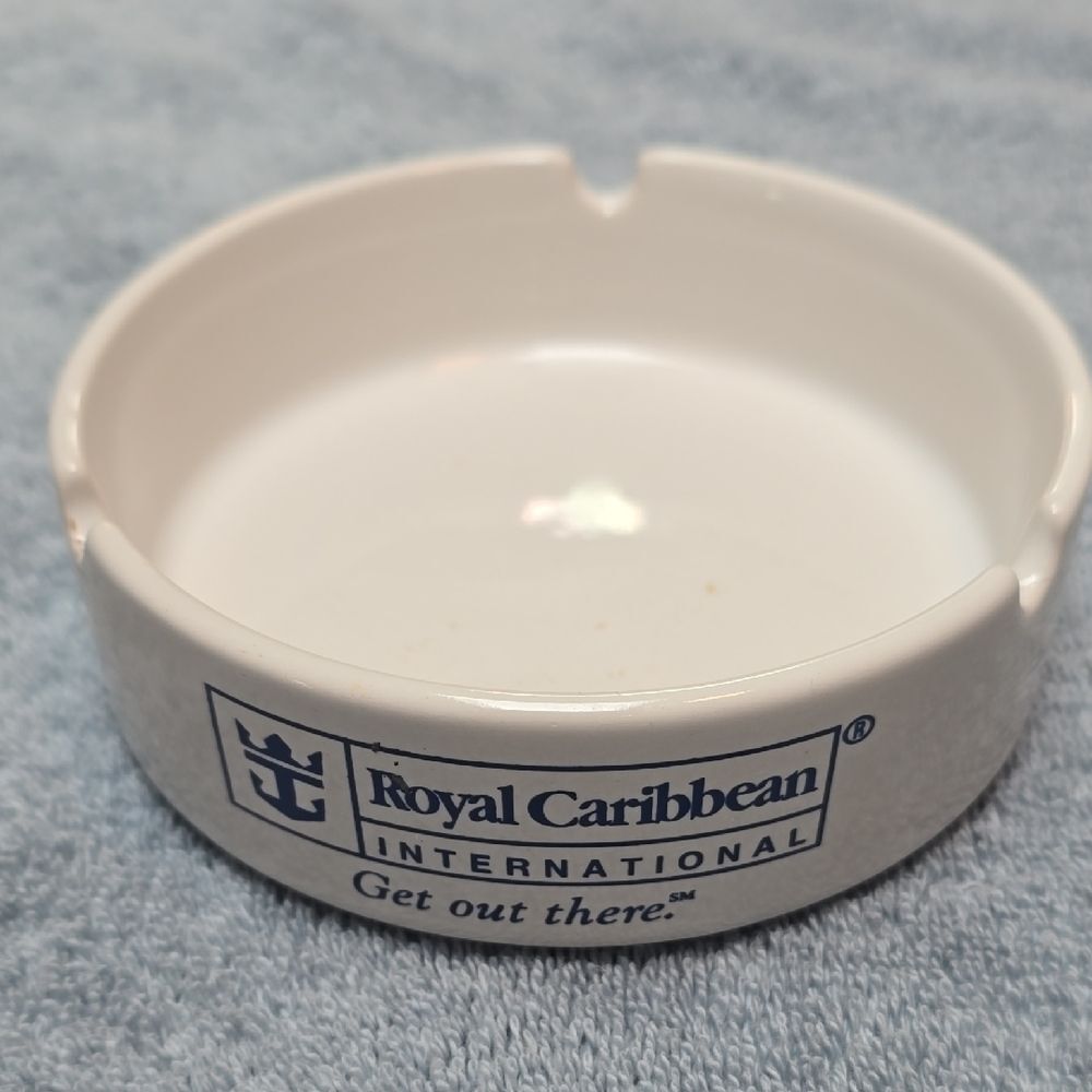 Royal Caribbean White Ashtray